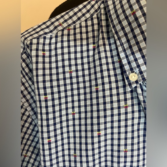 Men’s XL plaid dress shirt with Cherries - Picture 3 of 6